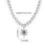 Delicate Necklace with Adjustable Chain Stylish Pendant Necklace Jewelry Adjustable Clavicular Chain Pearls Neckchains