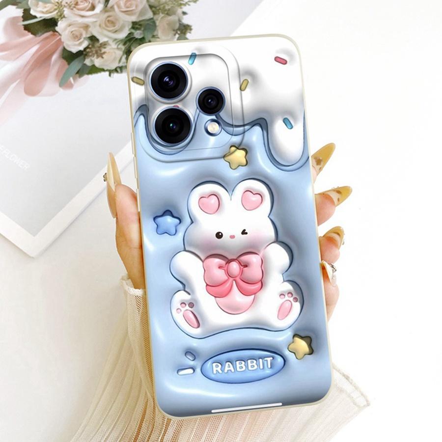 For OPPO Reno 15C Cover Cute Floral Cartoons Painted Phone Case Silicone Soft Fundas Shell for OPPO Reno15 F Reno 15Pro 15F Bags