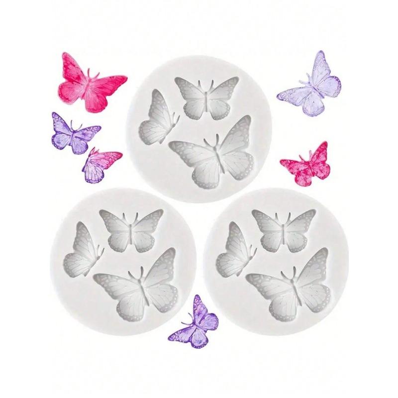 Butterfly Themed Silicone Molds, Suitable For Cakes, Chocolates And Candies - Non-Stick, Flexible Design, Ideal