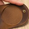 Simple Style Genuine Leather Small Wallet Handmade Ultra Light Change Purse Hasp Mini Coin Purse Men And Women
