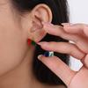2026 Inlaid Gemstone-plated 18K Gold Earrings European and American Fashion Light Luxury Earrings Women