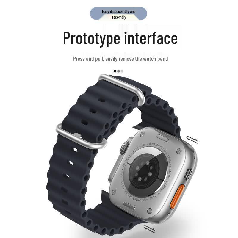Weiqiantu Ocean Sport Silikonarmband für Apple Watch