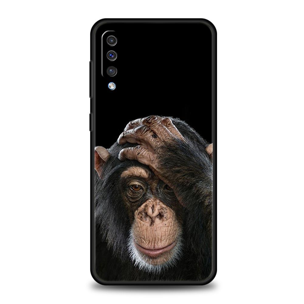 Phone Case For Samsung A56 A36 A26 A24 A12 A14 A16 A50 A70 A20E A10S A22 A40 A34 A54 A42 A52 5G A04s A06 Cover Cute Funny Monkey