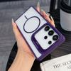 Camera Stand Clear Hard Armor Case for Samsung Galaxy S25 S24 S23 Ultra Plus For Magsafe Wireless Charging Acrylic Cover Funda