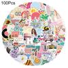100Pcs Graffiti Stickers Various Summer Holiday Decorative Cute Decals Laptop Luggage Journal Album Scrapbook Refrigerator Stickers Gift