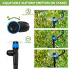 Drip Irrigation System Adjustable Premium Irrigation System for Garden Raised Beds Complete Drip Irrigation Kit W/ Drip Emitters