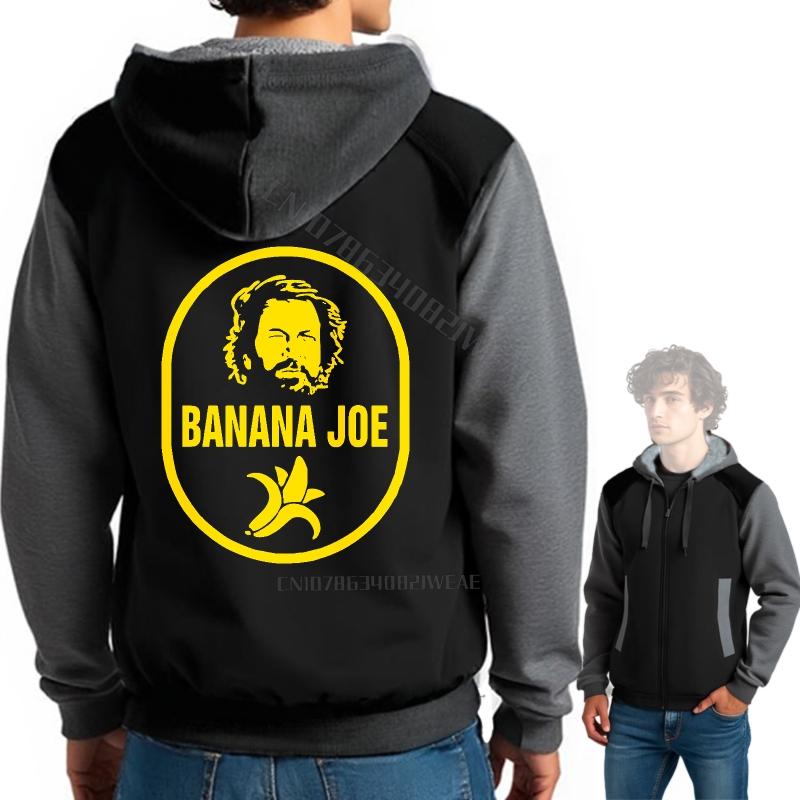 Travel Hooded Comfort pullover Banana Joe Logo On Hoodie Streetwear Hiphop Streetwear Sweatshirt Basic Hoodies Unisex Zipper