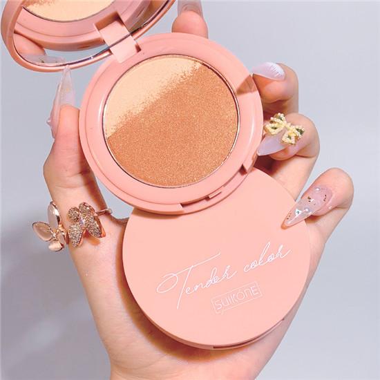 Gradient Blush Smooth And Easy To Color Waterproof And Sweat-Proof Powdery Delicate Blush Natural Face Makeup