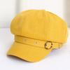 Spring Beret Hat Woman Commutes Octagonal Hat Camping Taking Photo Beret Hat with Metal Fastening for Girlfriend