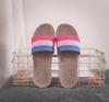 Cotton and Linen Non-Slip Home Slippers for Men and Women – Indoor Summer Slippers with Thick Bottom for Wooden Floors.