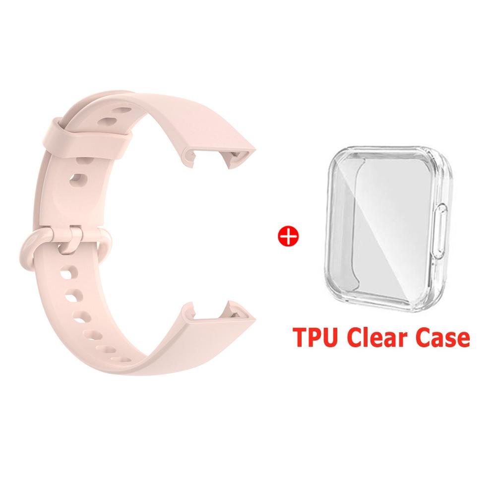 Silicone Strap For Xiaomi Mi Watch Lite 2 Watchbands Watch Strap For Redmi Watch 2 Lite Strap Bracelet With Protector Case