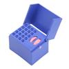 Autoclavable Endodontic File Cleaning Box Professional Dental Bur Endodontic File Holder with Measuring Scale Blue