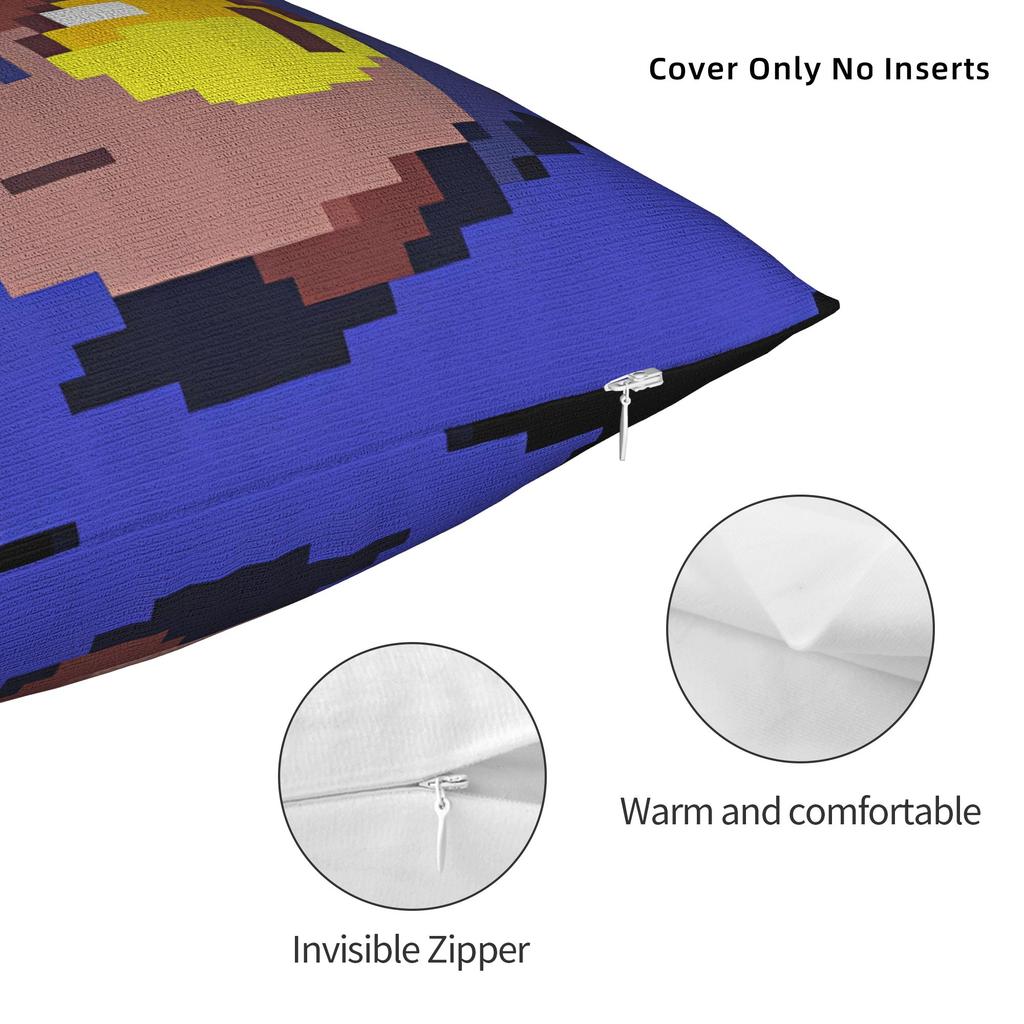 OneShot Niko Pixel Meme Pillow Cover Retro Trendy Pillow Case For Sofa Bedroom Home Decor Comfy Pillowcases Birthday Gift