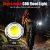 High Lumen LED COB Work Light Built-in 800mAh Battery Rechargeable Pocket Clip Lantern Magnetic Dual Lighttactical Flashlight