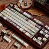 Matcha Flavor Sticker Theme Keycap Xda Cherry Pbt Five-Sided Thermal Sublimation 136Keys Keycap Set