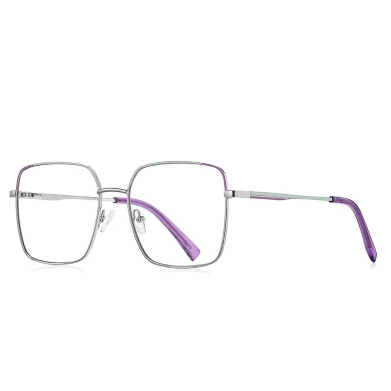 Red Rose Gold Square Prescription Glasses Anti Blue Light Photochromic Myopia Hyperopia Progressive Optical Eyeglasses