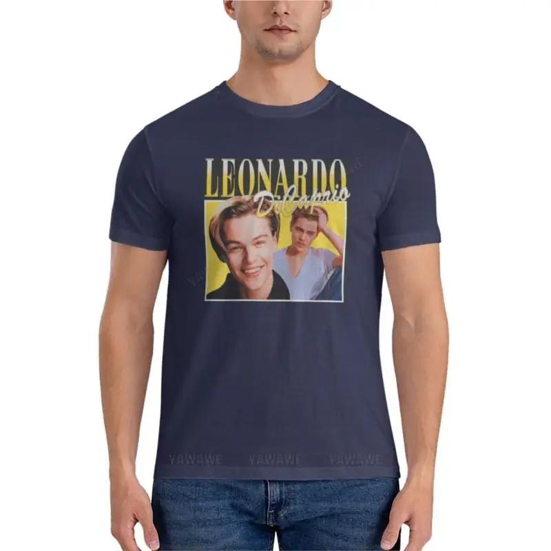 cotton tshirt Leonardo Dicaprio Classic T-Shirt Short sleeve tee big and tall t shirts for tee-shirt for boys