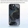 Abstract texture tempered glass phone case suitable for iPhone 17, 16, 15, 14, 13, 12, 11 Pro/Max/Plus shockproof and anti drop