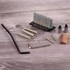 Professional 2 Point Tremolo System Metal Texture for Electric Guitars with Roller Saddles and Installation Hardware