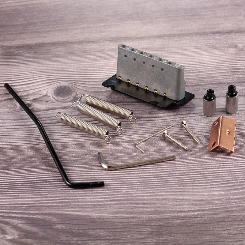Professional 2 Point Tremolo System Metal Texture for Electric Guitars with Roller Saddles and Installation Hardware