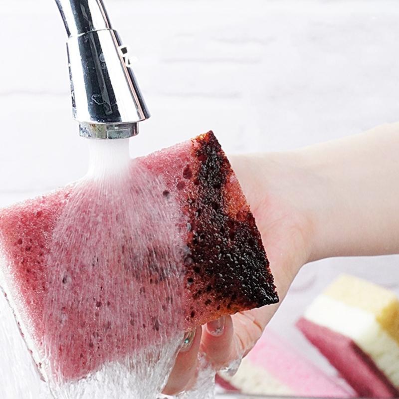 5/10PCS MultiPurpose Kitchen Cleaning Sponge Efficient Scrubbing Foam For Home Daily Dishwashing Tasks