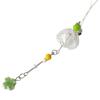 Youthful And Trendy Keychain Vibrant Tomato And Clovers Key Holder Phone Charm Accessory For A Touch Of Luck