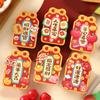 6PCS Cartoon Lucky Snake Year Red Envelope Blessing Best Wishes New Year Money Envelope Paper 3D 2025 Hong Bao Spring Festival