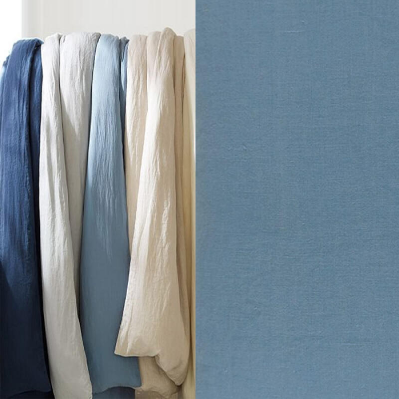 Льняной синий фартук Linen