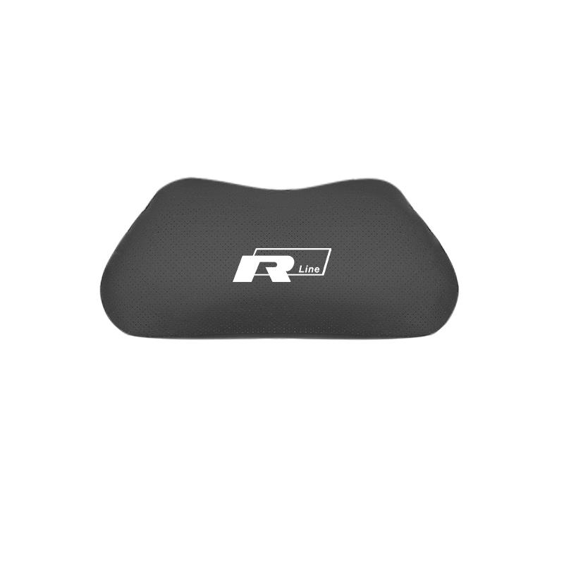 Car Seat Safety Headrest Pad Auto Emblem Neck Pillow For VW Golf T‑Roc Tiguan Polo ID.4 ID.7 Passat T‑Cross Taigo Atlas Beetle