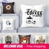Office Sofa Cushion Cover Coffee Time Cushion Cover Pillow Decorative Printed Pillow Cover Home Furnishings