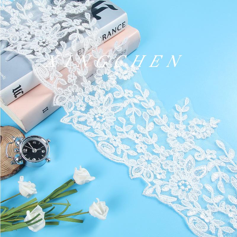 17Cm Mao Mao Rope Car Bone Lace Lace Sequins Bridal Accessories Wedding Dress Veil Wristwatch Accessories