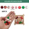 25/40PCS Christmas themed silicone bead set, perfect for DIY handmade crafts such as keychains, necklaces, bracelets, etc