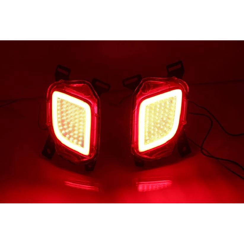 2Pcs Led Rear Driving Light Brake Lights Rear Bumper Lamp Warning For Toyota Highlander Kluger XU50 2014 2015 2016 2017 2018