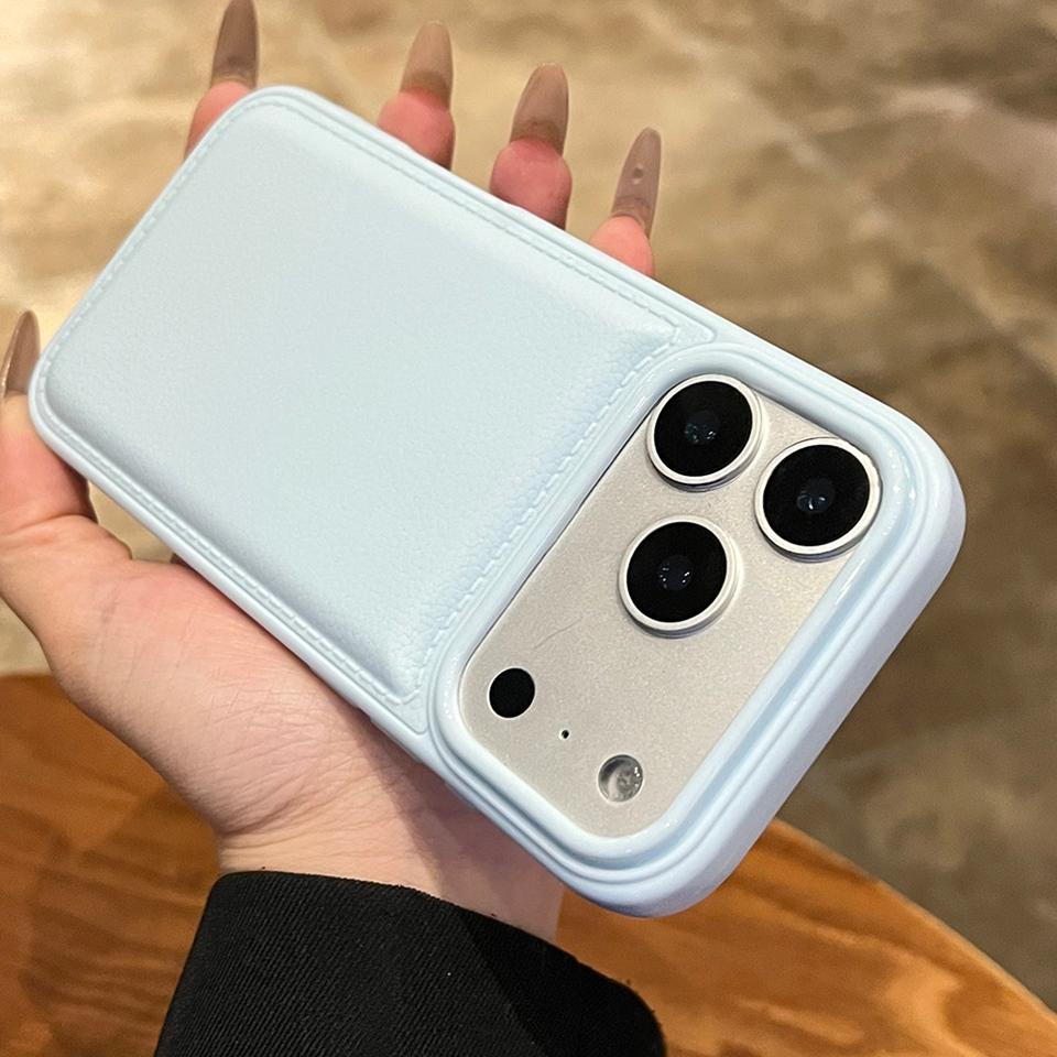 Leather Silicone Phone Case for iPhone 17 Air 11 12 13 14 15 16 17 Pro Max Plus 12 13 Mini Candy Soft Shockproof Protector Cover