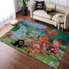 Moomin Valley Moomin Snufkin Bridge Castle Cartoon Print Anti-slip Area Rug Green Mountain Kids Living Room Bedroom Decor Floor Mat For Moomin Fans