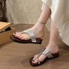 Thick-soled heel cover toe cool slippers women's summer wear 2025 new models with skirts beach sandals flip-flops