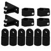 12pcs set Deck Hinge Jaw Slide Eye End Cap Kit Accessories for Marine Boat Yacht 7 8in Pipe Tube