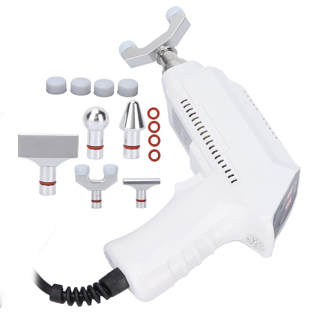 Electric Impulse Spine Massager Gun Spine HeatResisting Chiropractic Adjusting Tool Instrument White