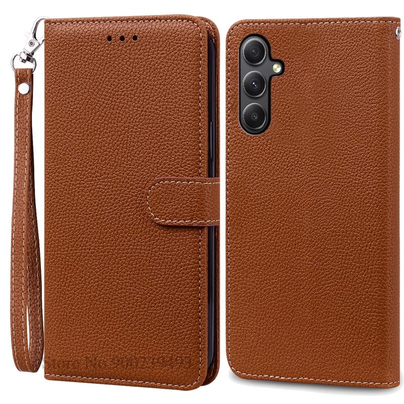 Für Samsung Galaxy M35 Hülle Leder Brieftasche Flip Handyhülle Für Samsung M35 5G Hülle Coque Fundas Für Samsung M35 SM-M356B Hülle