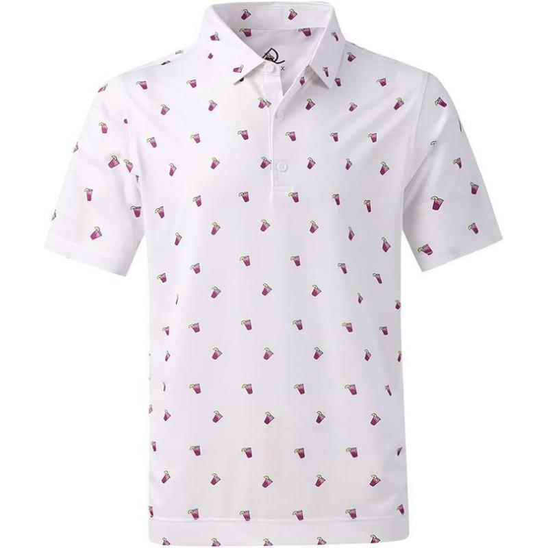 Short Sleeve POLO Shirt Button Solid Color Men's Sweatshirt