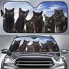 Car Sun Visor Funny Selfie Cat Car Windshield Sun Visor Uv Protection To Print