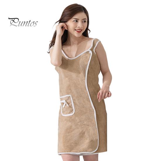 

Банное полотенце, регулируемая застежка на пуговицы, мягкий коралловый флис, водопоглощающий халат унисекс, карманный халат, халат для душа, спа-халат, без рукавов M кофейный