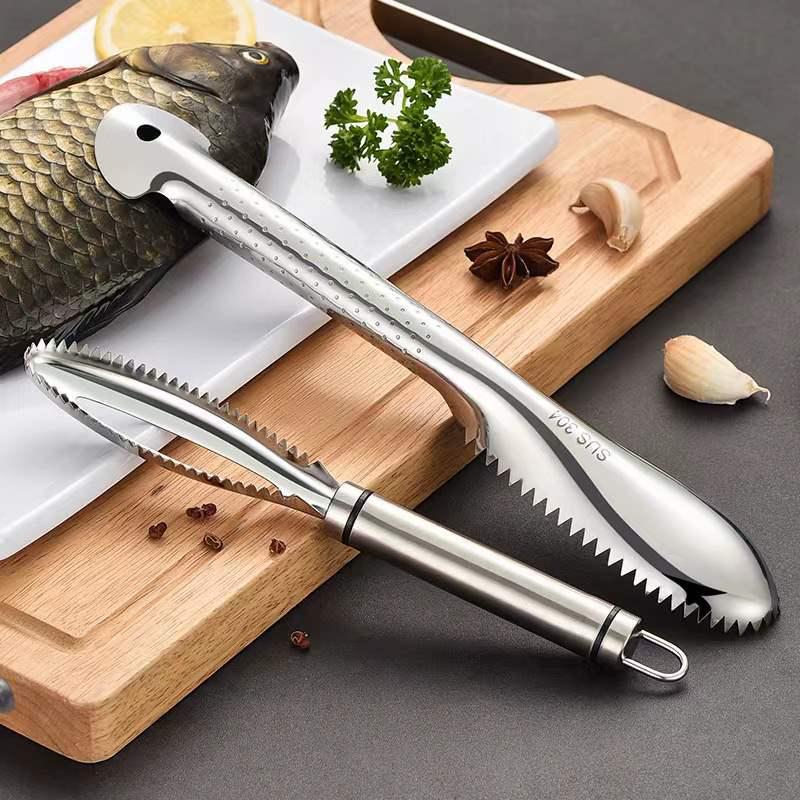 304 Stainless Steel Fish Scale Scraper: Multi-functional Kitchen Tool for Easy Fish Scaling