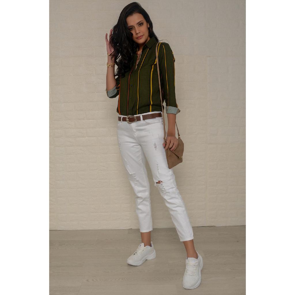 Vertical Striped Women's Shirt