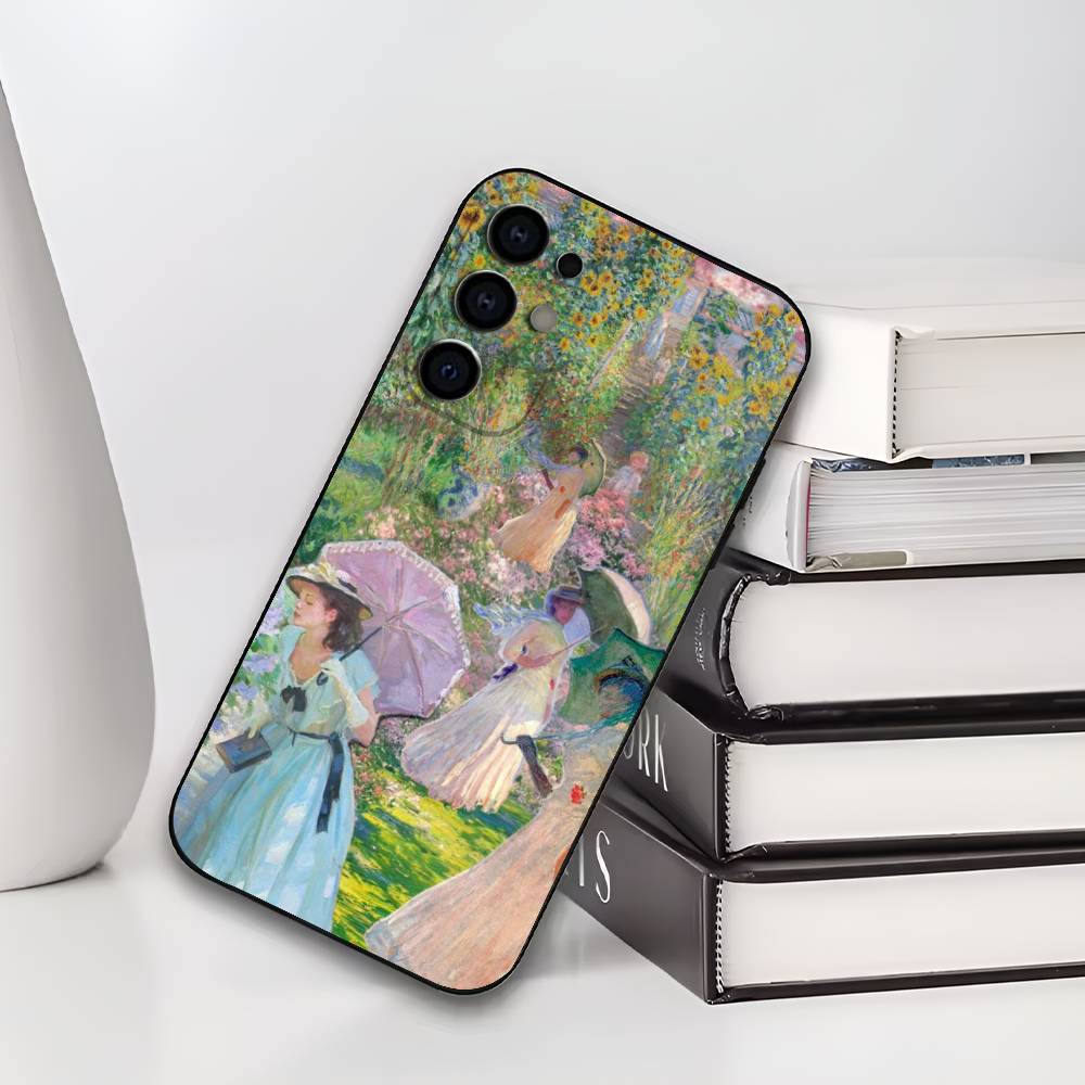 

Pierre A-Auguste R-Renoir Phone Case For Samsung S25,S24,S21,S22,S23,S30,Ultra,S20,Plus,Soft Silicone Black Cover Samsung S26ULTRA