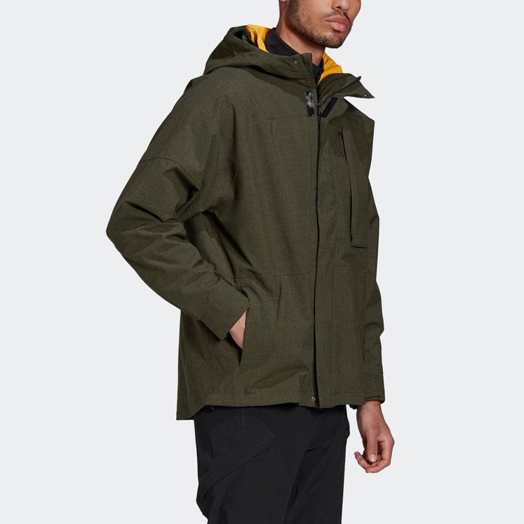 adidas Terrex Outdoor Stay Warm 3-In-1 Hooded Jacket Green GE9895