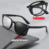 New Fashion Women Men's Photochromic Presbyopia Eyewear Unisex Folding Blue Light Blocking Reading Glasses Anti-UV Sunglasses