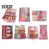 Elastic Fabric Hair Ties Colorful Bands Clips Mini Claw Rubber Versatile Kit with Box for Girls Teens Children, Accessories Daily Styling Everyday