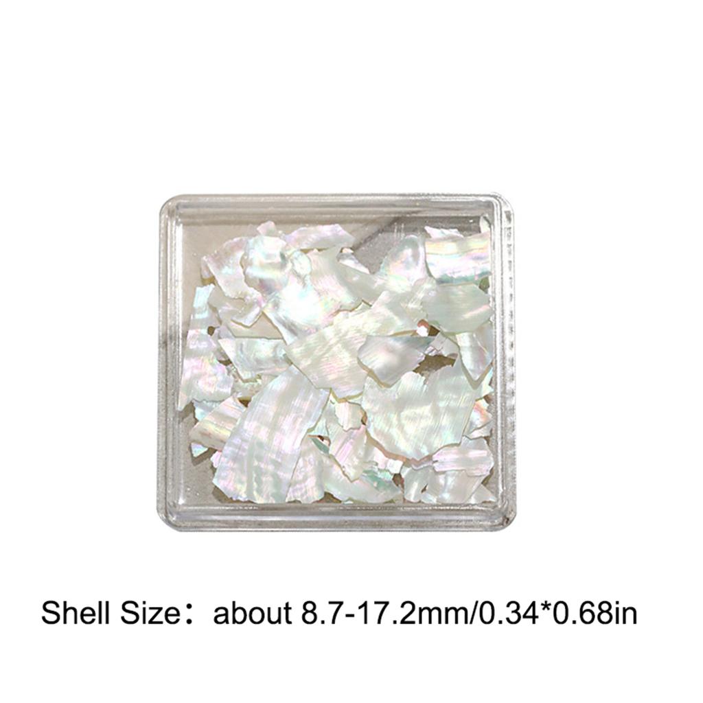 1 Dose Aurora Muschelflocken Abalone Nägel Charme Dünne Natürliche Unregelmäßige Scheibe Muschelstein Pailletten Maniküre Kunst Dekoration Salon DIY