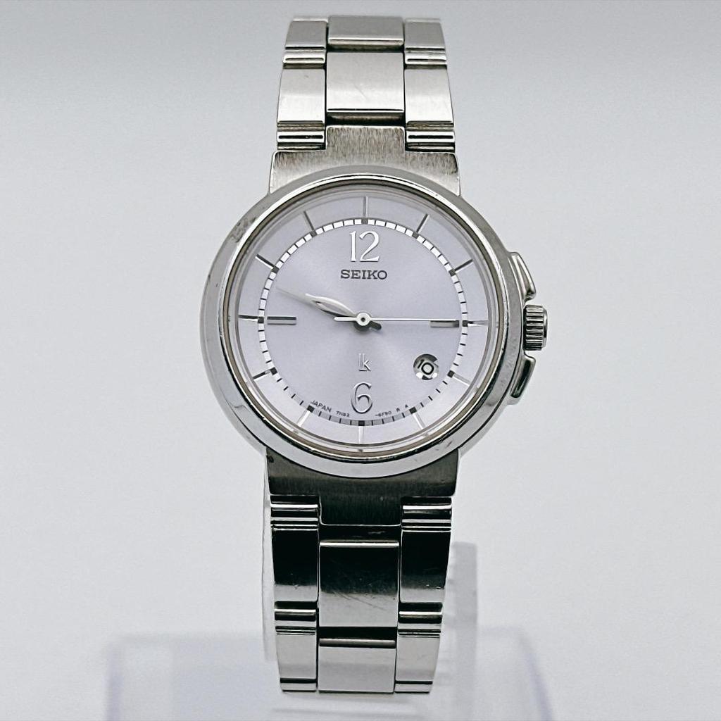 Used Beautiful Condition [Working/Battery Replaced] Seiko LK Lukia Ladies Watch Purple Dial